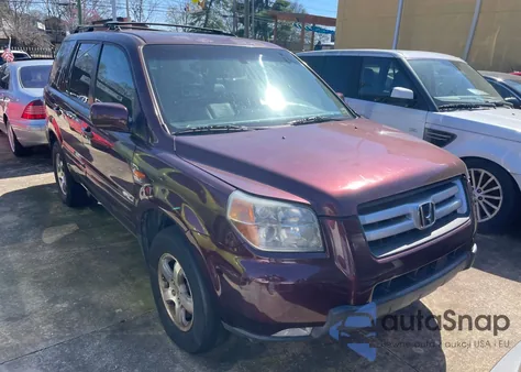 2007 Honda Pilot Exl из США, поврежденный, VIN 2HKYF18697H532313